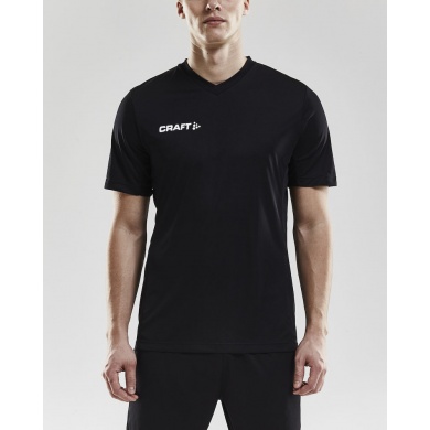 Craft Sport T-shirt (Jersey) Squad Solid - loose fit, quick-drying - black Men